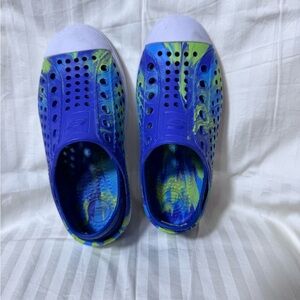 Skechers Solar Surge Blue Lime Boys Water Play Sandal  Sneakers Size 13
